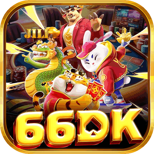 Imagem promocional da 66dk mostrando a plataforma de cassino online, interface de jogos e vantagens exclusivas